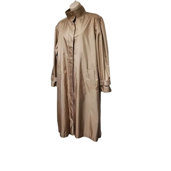 VINTAGE ALEXANDRA LEIGH BY R.D. Trench Coat/Belt Color Beige Size 10 - Picture 2 of 11